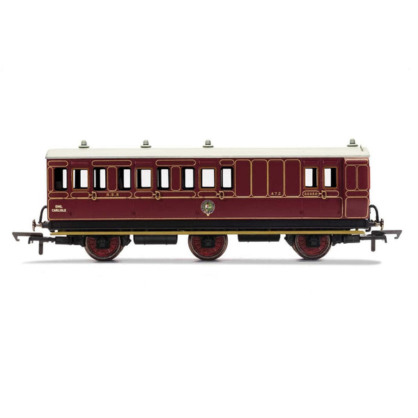 HORNBY NBR, 6 Wheel Coach, Unclassed (Brake 3rd) Coach, Fit