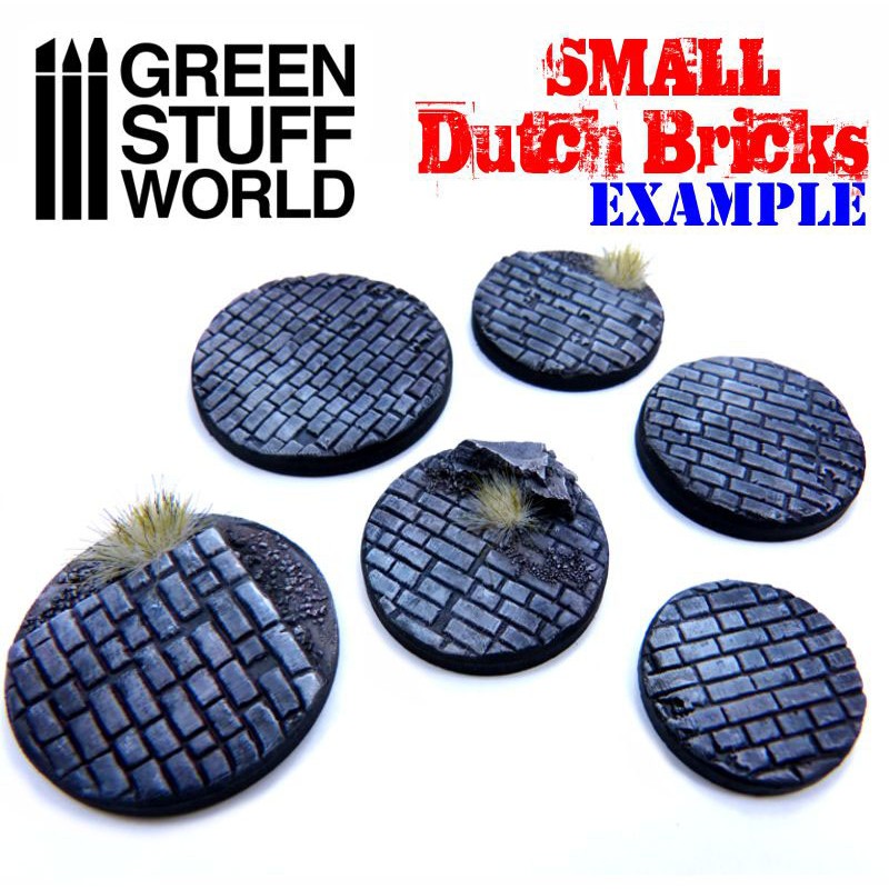 GREEN STUFF WORLD Rolling Pin Small Dutch Bricks