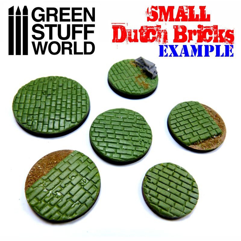 GREEN STUFF WORLD Rolling Pin Small Dutch Bricks