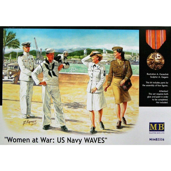 MASTER BOX 1/35 Women At War: US Navy Waves WWII