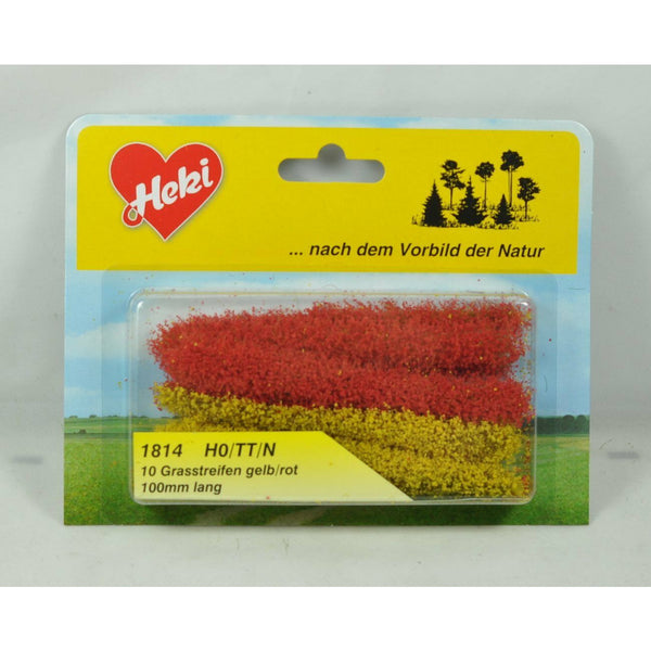 HEKI Grass Strips Red/Yellow (10 pieces)