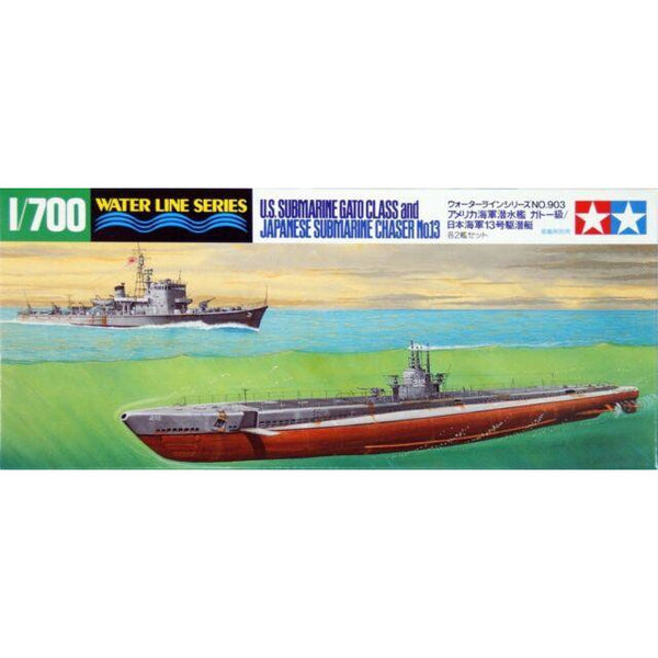 TAMIYA 1/700 U.S. Submarine GATO Class & Japanese Submarine