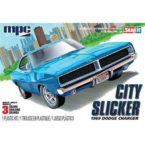 MPC 1/25 1969 Dodge Charger R/T City Slicker (Snap) Plastic