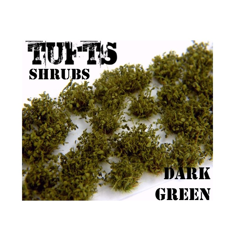GREEN STUFF WORLD Shrub Tufts 6mm Self-Adhesive Dark Green