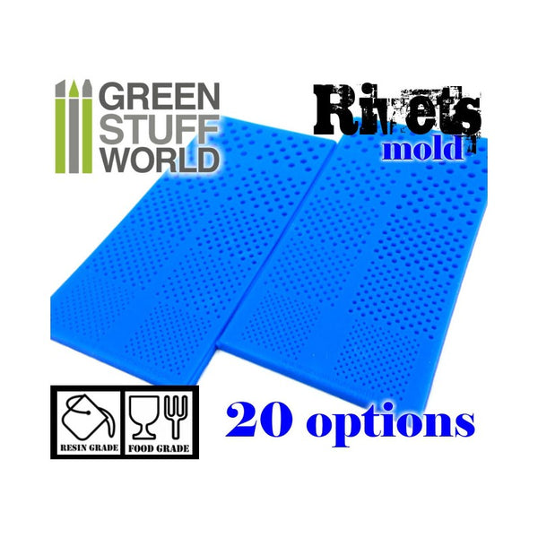 GREEN STUFF WORLD Silicone Molds - Rivets