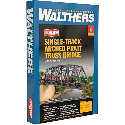 WALTHERS N Single-Track Arched Pratt Truss Bridge Kit