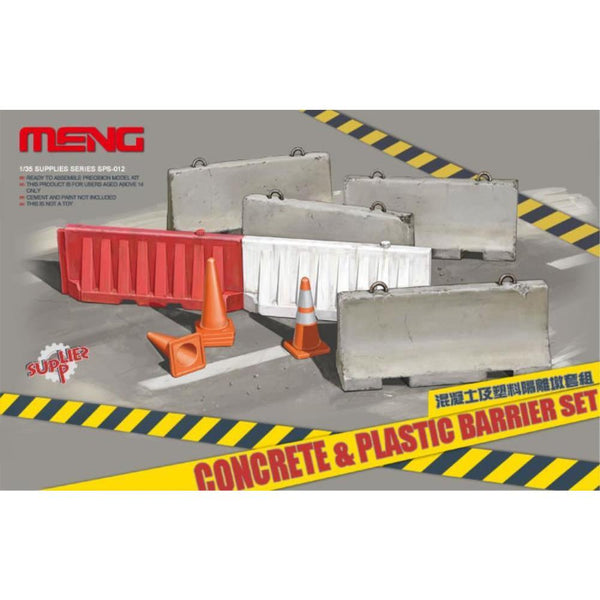 MENG Concrete & Plastic Barrier Set