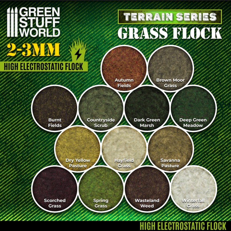 GREEN STUFF WORLD Flock 2-3mm 200ml - Wasteland Weed