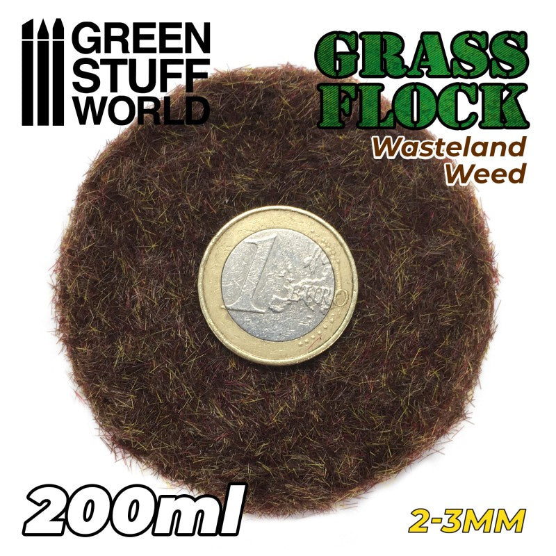 GREEN STUFF WORLD Flock 2-3mm 200ml - Wasteland Weed