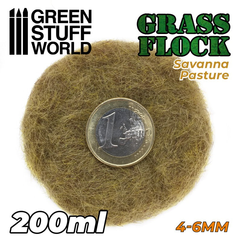 GREEN STUFF WORLD Flock 4-6mm 200ml - Savanna Pasture