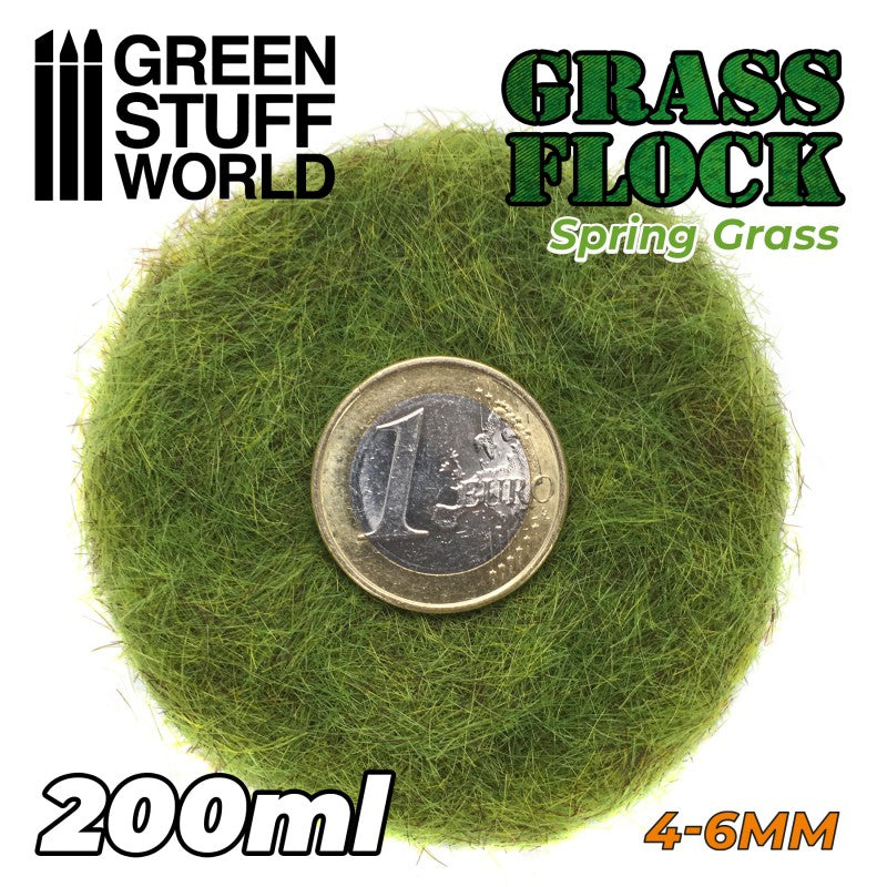 GREEN STUFF WORLD Flock 4-6mm 200ml - Spring Grass
