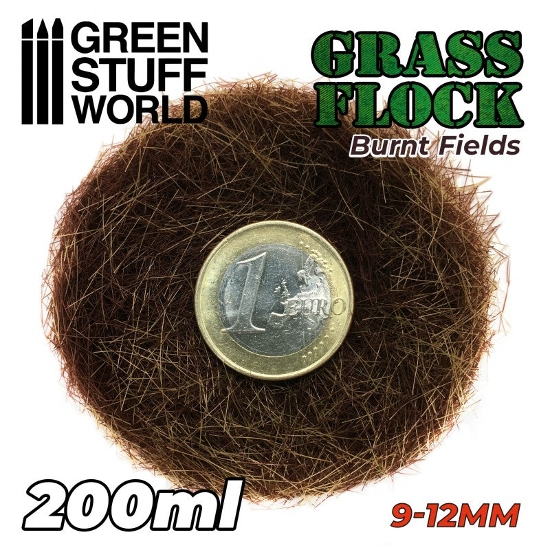 GREEN STUFF WORLD Flock 9-12mm 200ml - Burnt Fields