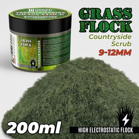 GREEN STUFF WORLD Flock 9-12mm 200ml - Countryside Scrub