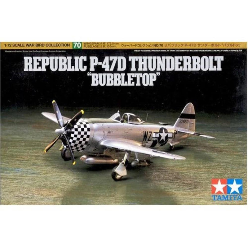 TAMIYA 1/72 Republic P-47D Thunderbolt "Bubbletop"