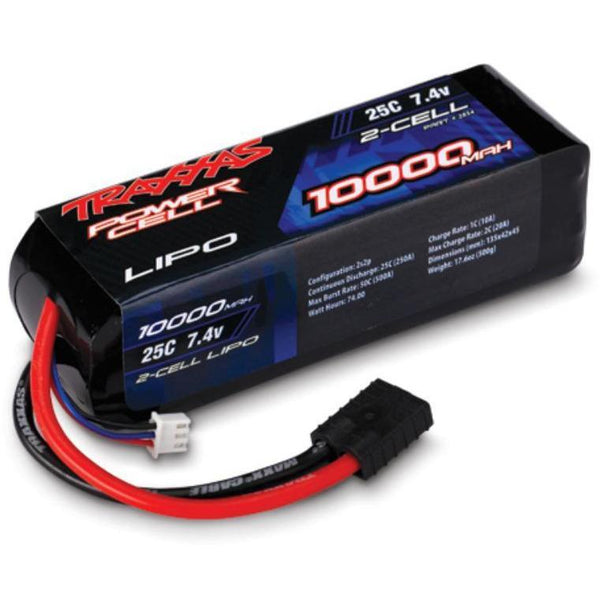 TRAXXAS 10000mAh 7.4V 2-Cell 25C LiPo Battery (2854)