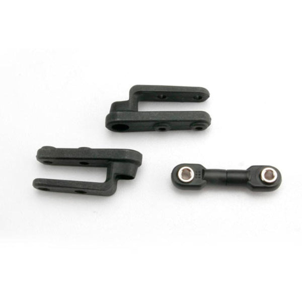 TRAXXAS Servo Horns, Steering (2)/Steering Link (3x12mm Threaded Rod (1)/Rod Ends (2)/Hollow Balls (3968)