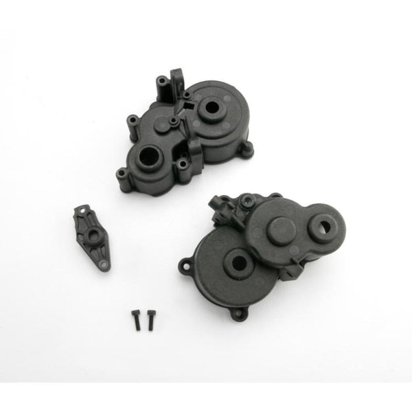 TRAXXAS Gearbox Halves (Front & Rear)/Shift Detent Ball/Spring/4mm GS/Shift Shaft Seal, Glued/2.5x8mm CS (2) (3991X)