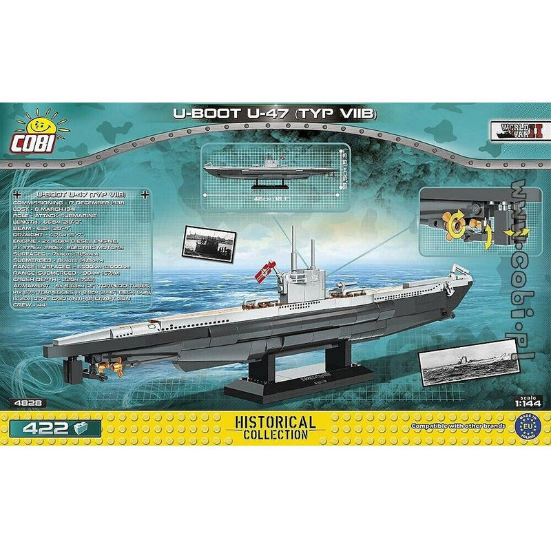 COBI World War II - U-Boat U-47 VIIB (422 Pieces)
