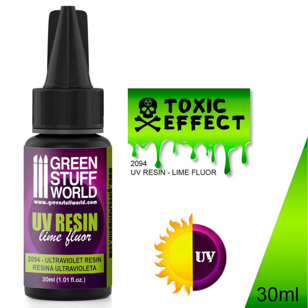 GREEN STUFF WORLD UV Resin - Toxic Effect Fluor Lime - 30ml