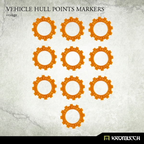 KROMLECH Vehicle Hull Points Markers (Orange) (10)