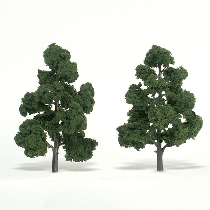 WOODLAND SCENICS 7" - 8" Medium Green Trees 2/Pk