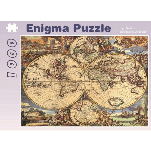 ENIGMA 1000 Piece Jigsaw The World Map