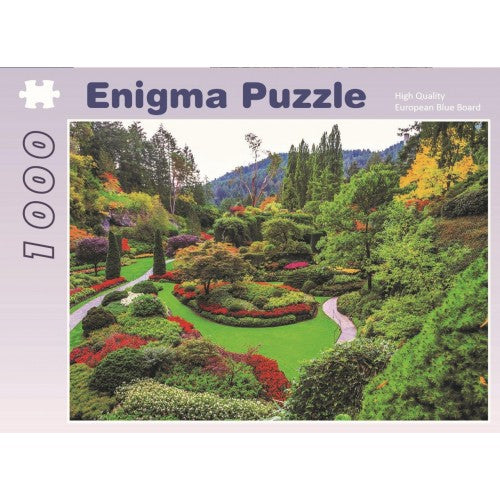 ENIGMA 1000 Piece Jigsaw Butchart Garden Vancouver Island